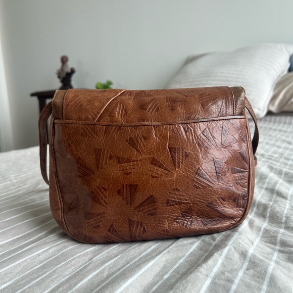 Sharif Vintage Brown Genuine Leather Crossbody Bag - Picture 4 of 9